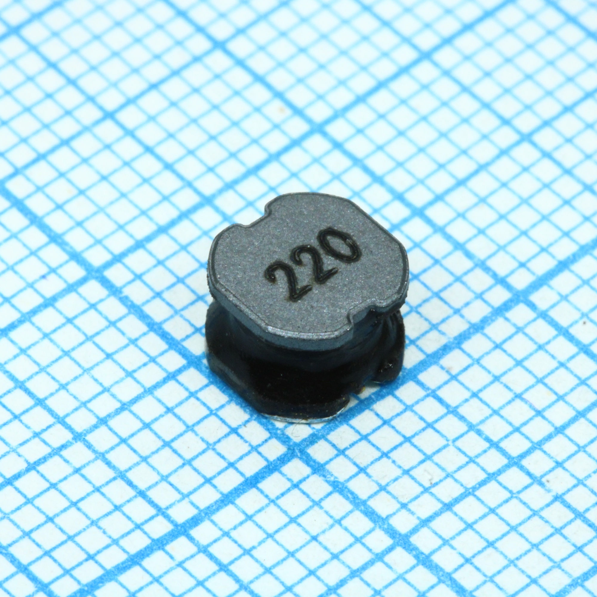 SRN6045-220M - Катушка индуктивности силовая проволочная полуэкранированная 22мкГн ±20% 100кГц 17Q-Фактор феррит 1.5A 142мОм по постоянному току лента на катушке