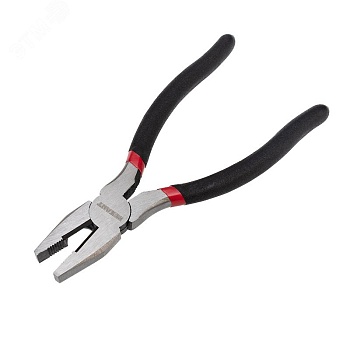 Плоскогубцы 200мм, обливные рукоятки - никелированные, высокоуглеродистая сталь CrV
