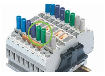 Тестовый штекер SB 4 GRUEN - Тестовый штекер для измерительных клемм WK6 TK, цвет зеленый