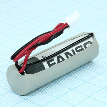 ER14505H-LD/-EHR-02 - Li, SOCl2 батарея типоразмера AA, 3.6 В, 2.7 Ач, разъем с проводами приварены к выводам, -55...85 °C