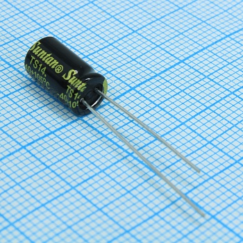 TS13DJ1V470MSB0A0R - Конденсатор радиальный низкий импеданс большие токи пульсаций 47мкФ 35В ±20% 6*11 105°C