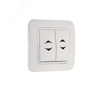 Переключатель проходной 2-кл. 1п 1мод. СП Lillium 10А IP20 бел./бел. 70026