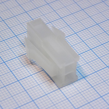 39012021 - Корпус разъема, монтажные ушки, UL 94V-2, Серия Mini-Fit Jr, Штекер, 2 вывод(-ов), 4.2 мм