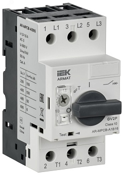 Автоматический выключатель защиты двигателя ARMAT A1 GV2P 1-1,6А IEK AR-MPCB-A1B16