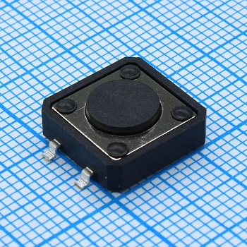 1243SHIM-160G-G - Кнопка тактильная 12х12х4,3мм 4 pin smd