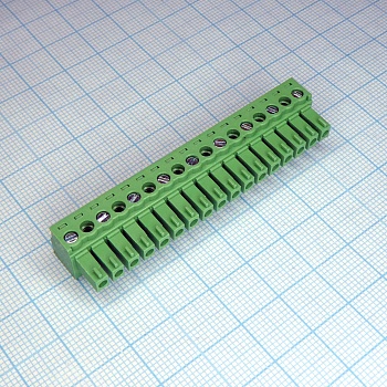 15EDGK-3.81-09P-24-00A(H) - Разъемный клеммный блок, 9 контактов. Серия 15EDGK-3.81