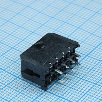 430450827 - Соединитель провод-плата HDR 8 контакт(ов) 3мм прямой монтаж в отверстие лоток, серия MICRO-FIT