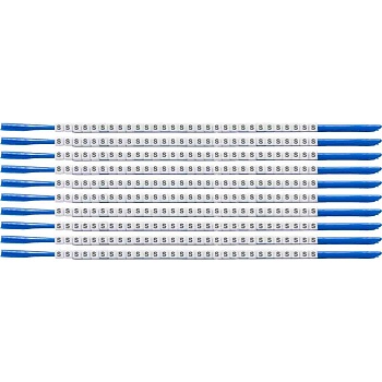 brd133028 - SCN-07-S клипсы белые, 300шт/упак, для провода 1,9-2,4мм диаметра, легенда S