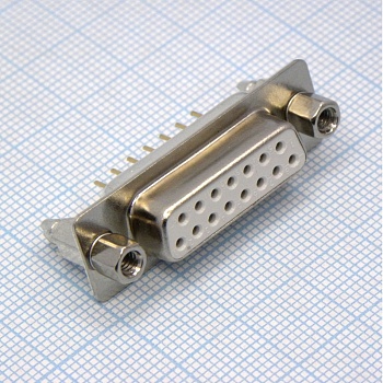 L-KLS1-221C-15-F-W - D-Sub, розетка на плату