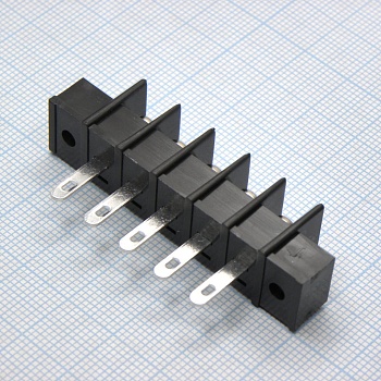 DG25H-A-05P-13-00A(H) - Барьерный клеммный блок 5 контактов. Серия DG25H-A