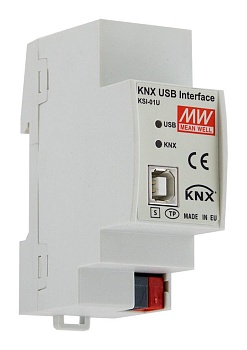 KSI-01U - Конвертор интерфейса KNX-USB, IP20, 21-30ВDC, 36x90x71мм, DIN, -5…+45°С