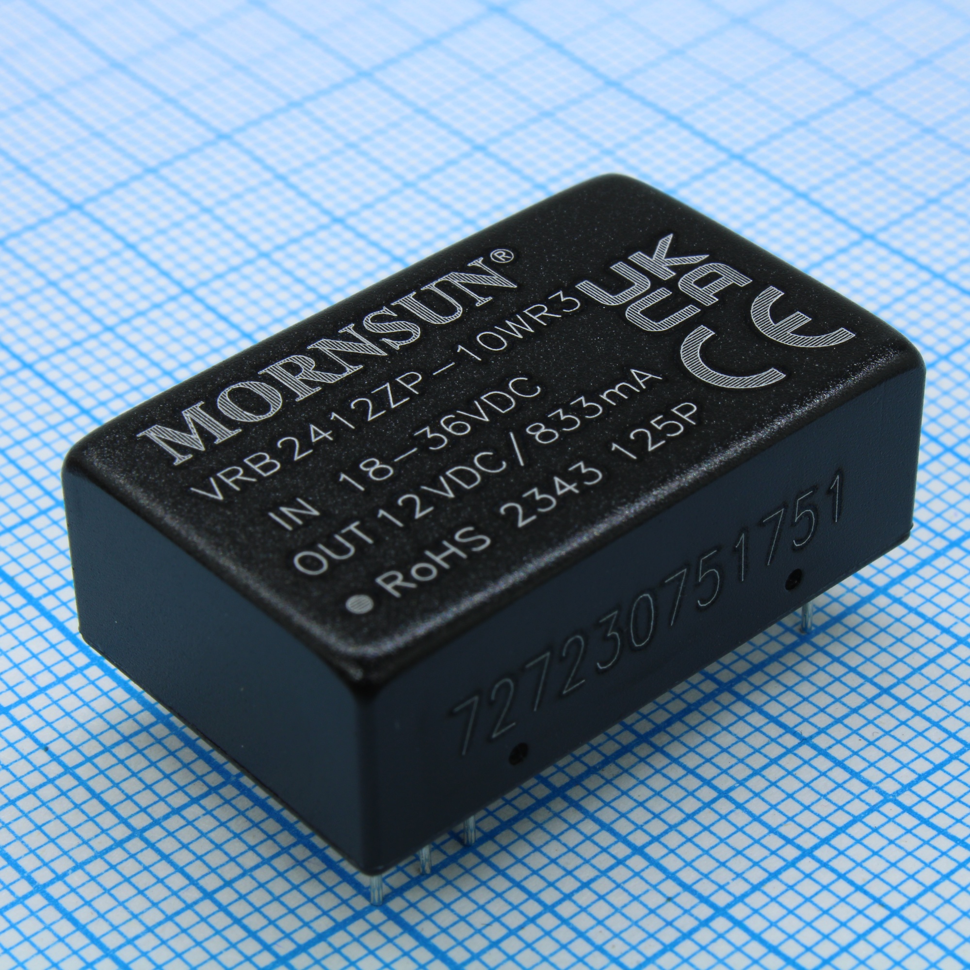 VRB2412ZP-10WR3 - Преобразователь DC/DC мощность, Вт: 10 вход 24(18...36)В выход 12В/833мА