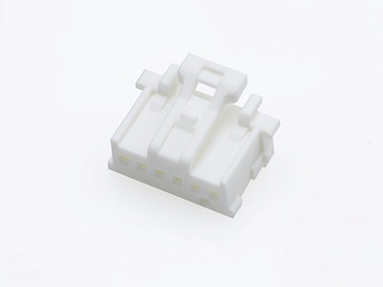 513820600 - Корпус разъема с фиксатором однорядный MicroClasp 6 контактов, шаг 2.00мм, белый