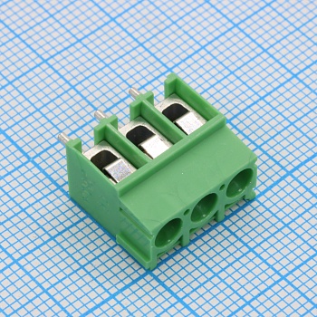 GT302-5.0-03P-14-00 - Винтовой клеммный блок с защитой провода, 3 контакта. Серия GT302-5.0