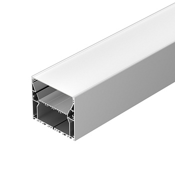 Профиль ARH-POWER-W100-2000 ANOD 036366 - Под заказ от 10 м. Алюминиевый анодированный профиль для светодиодных лент и линеек. Габаритные размеры (LхWхH): 2000x100x85 мм. Ширина площадки для ленты 65,8 мм. Состоит из профиля и основания для ленты.