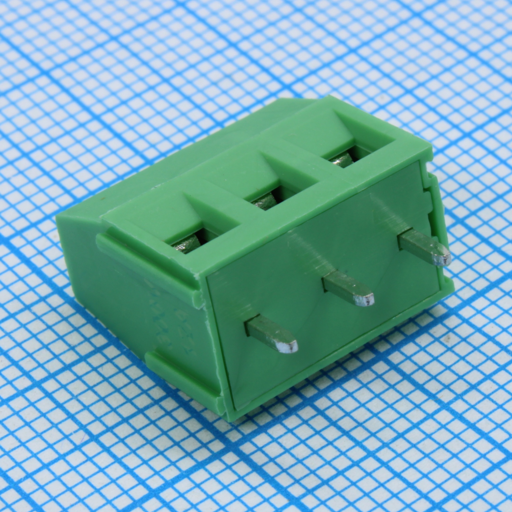 GT125-5.0-03P-14-00 - Винтовой клеммный блок c рельефной обоймой, 3 контакта. Серия GT125-5.0