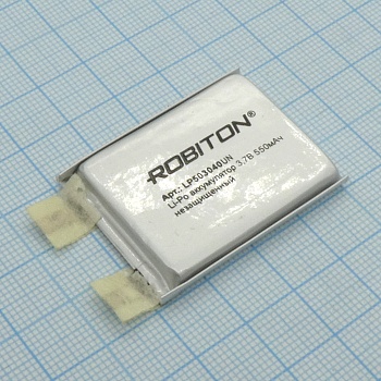 LP503040UN - Аккумулятор литий-полимерный (Li-Pol) 5*30*40мм, без защиты