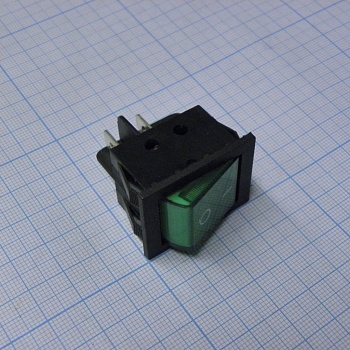 SWR 201-3A3 Ч/З IRS - Переключатель клавишный с подсветкой