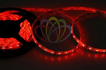 Лента светодиодная 12В, SMD5050, 14,4Вт/м, 60 LED/м, RGB, 10мм, 5м, IP65 141-499