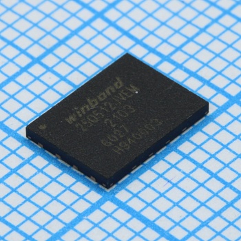 W25N01GVZEIG - Флэш-памяит архитектура И-НЕ параллельная (шины SPI, Dual SPI, Quad SPI) питание 3В/3.3В 1Г-бит 128Mx8 7нс 8-Pin WSON EP лоток