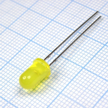 FYL-5013YD - Светодиод 5мм/желтый/585нм/20мкд/60°