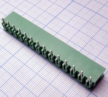 2EDGR-5.08-14P-14-00A(H) - Разъемный клеммный блок на плату, 14 контактов. Серия 2EDGR-5.08