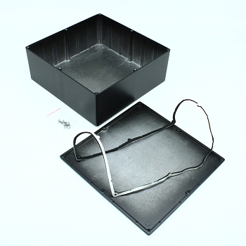 BS21BK - Герметичный алюминиевый корпус с прокладкой, IP66, черный