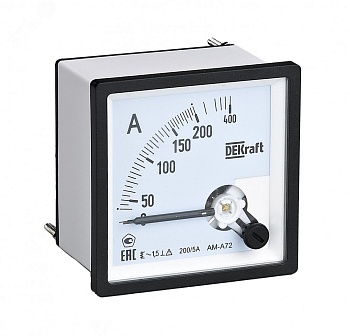 Амперметр аналоговый 80/5А AC 96х96мм КТ 1,5 трансф. подкл. 50228DEK