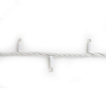 Гирлянда светодиодная с контроллером 120 светодиодов 10 м синяя IP67 провод белый ULD-S1000-120/DWA BLUE IP67 07926