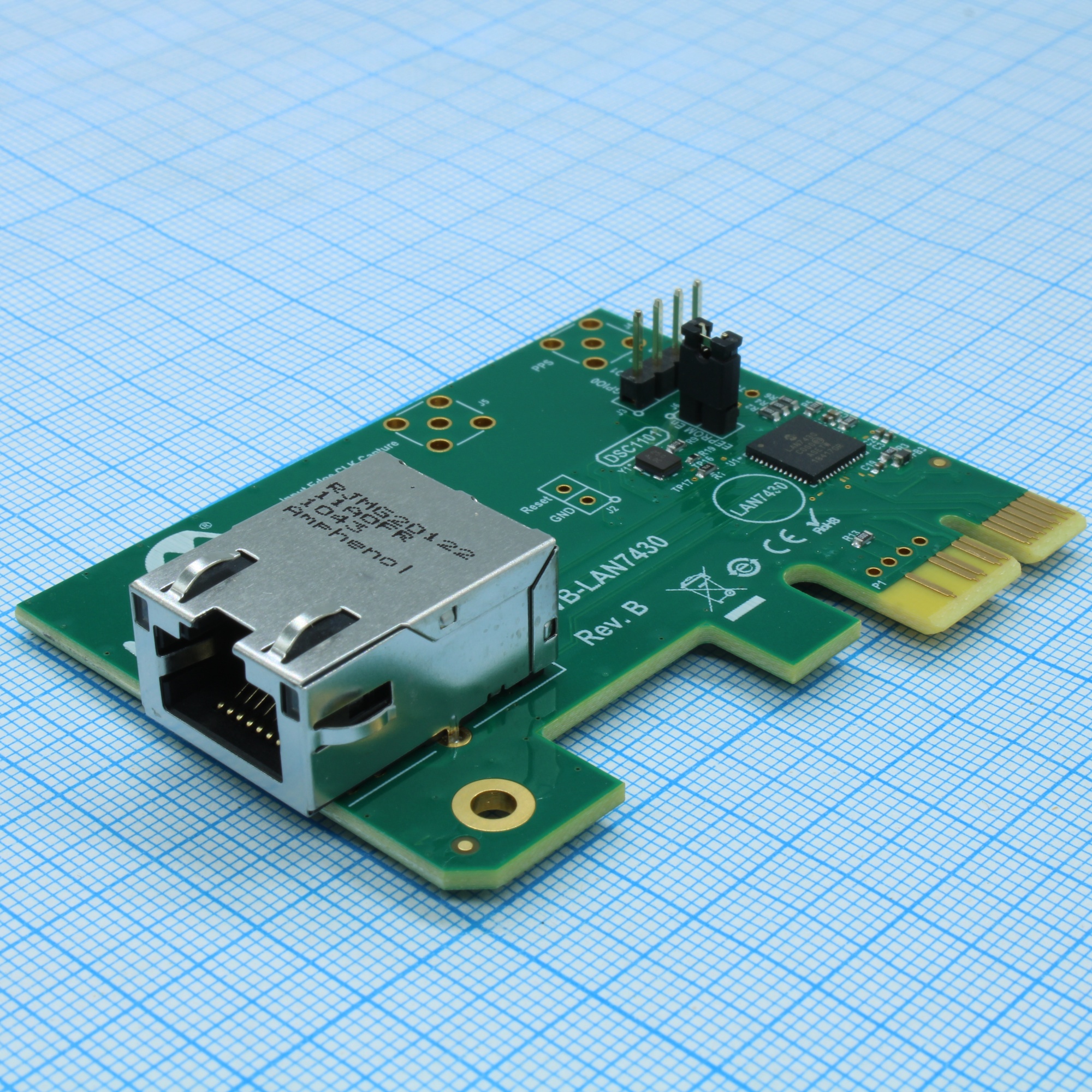EVB-LAN7430 - Средства разработки сетей Ethernet  LAN7430 Evaluation Board