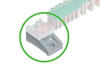 Монтажное основание KSO 11 / 1 Z KR - Монтажное основание шины 6x6 мм