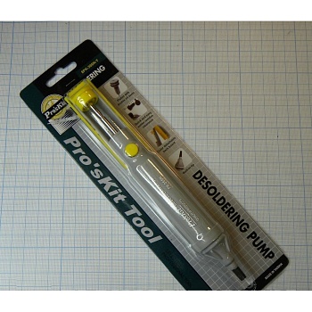 8PK-366N-Y - Оловоотсос для удаления остатков припоя со всасывающей способностью 30 мм.рт.ст.