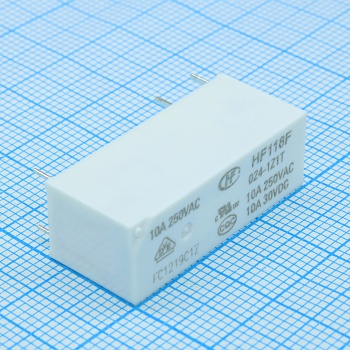 HF118F/024-1Z1T - Реле силовое, 24VDC 8A SPDT (28,8x10x15мм)