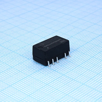 AM1LS-0505SH30VZ - DC/DC, 1Вт, вход 4.5…5.5В, выход 5В/0.2А, изоляция 3000В DC, КПД 82%, максимальная емкостная нагрузка не более 1200мкФ, для поверхностного монтажа, 15.24x11.4x7.25мм, -40…105°C, пластик