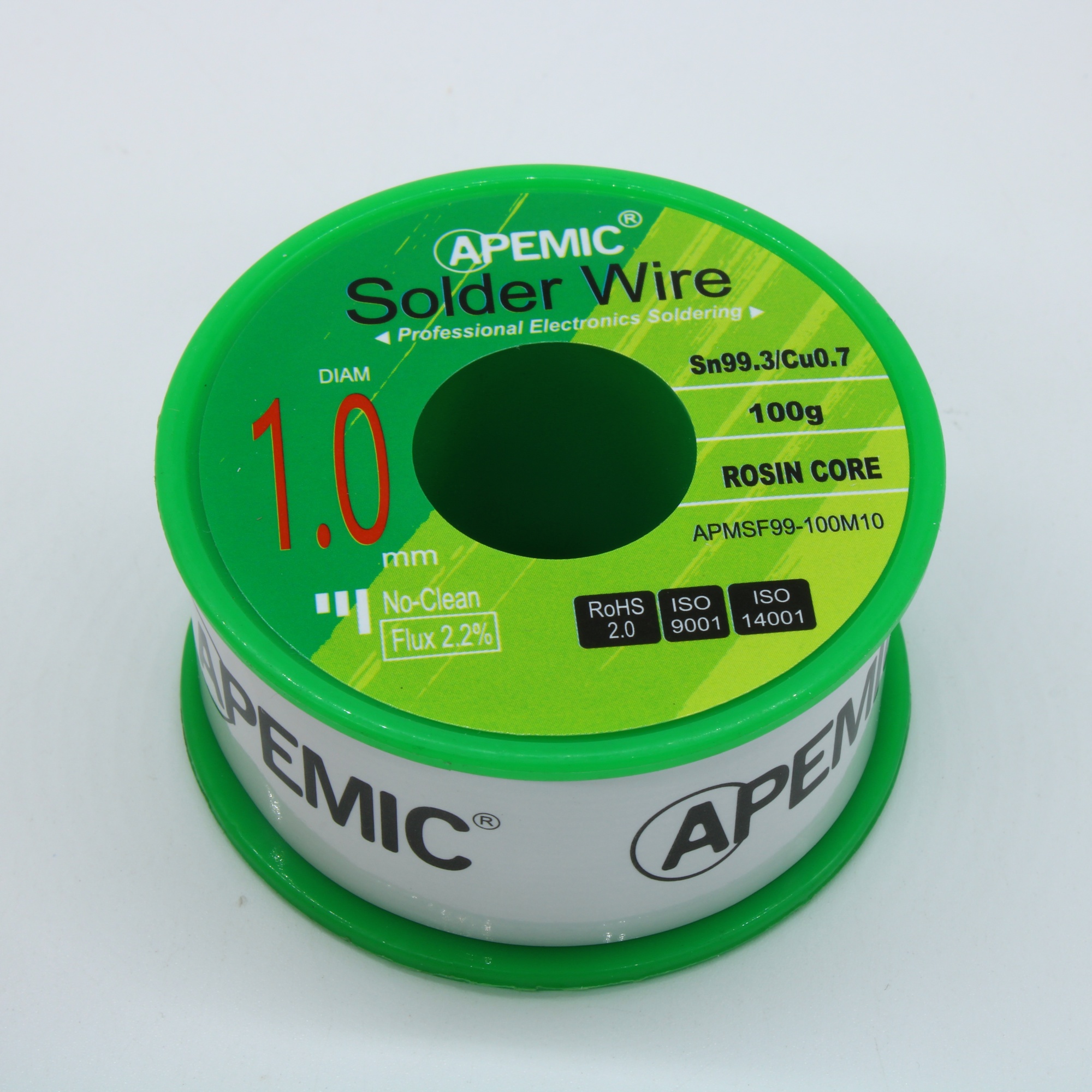 Припой Sn99,3Cu0,7 ROL0 1.0мм 100гр - Припой трубчатый бессвинцовый 1.0мм 100гр., с флюсом 2.2%