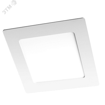 Светильник светодиодный PPL-S WH 9Вт 4000К IP40 145мм ДВО встраив. ультратонкий квадрат 5008267A