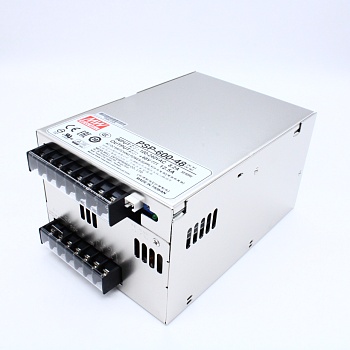 PSP-600-48 - AC-DC, 600Вт, вход 90…264V AC, 47…63Гц /120…370В DC, выход 48В/0…12.5A, рег. вых=±10%Uном, изоляция 3000В AC, в кожухе 170х120х93мм, -20…+60°С