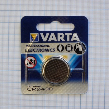 CR2430   Varta - Элемент питания литиевый,3В (Vendor code: 6430 101 501)