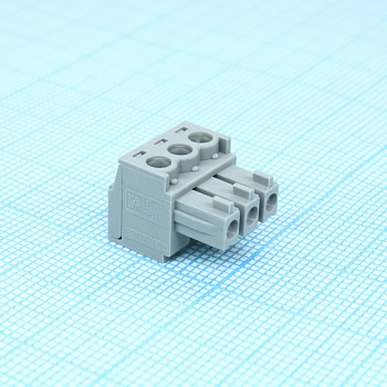 BCP-381- 3 G - Разъемы для печатной платы, номинальный ток: 8 A, расчетное напряжение (III/2): 160 В, номинальное сечение: 1,5 мм?, полюсов: 3, размер шага: 3,81 мм, тип подключения: Винтовой зажим с натяжной гильзой, цвет: сигнальный серый