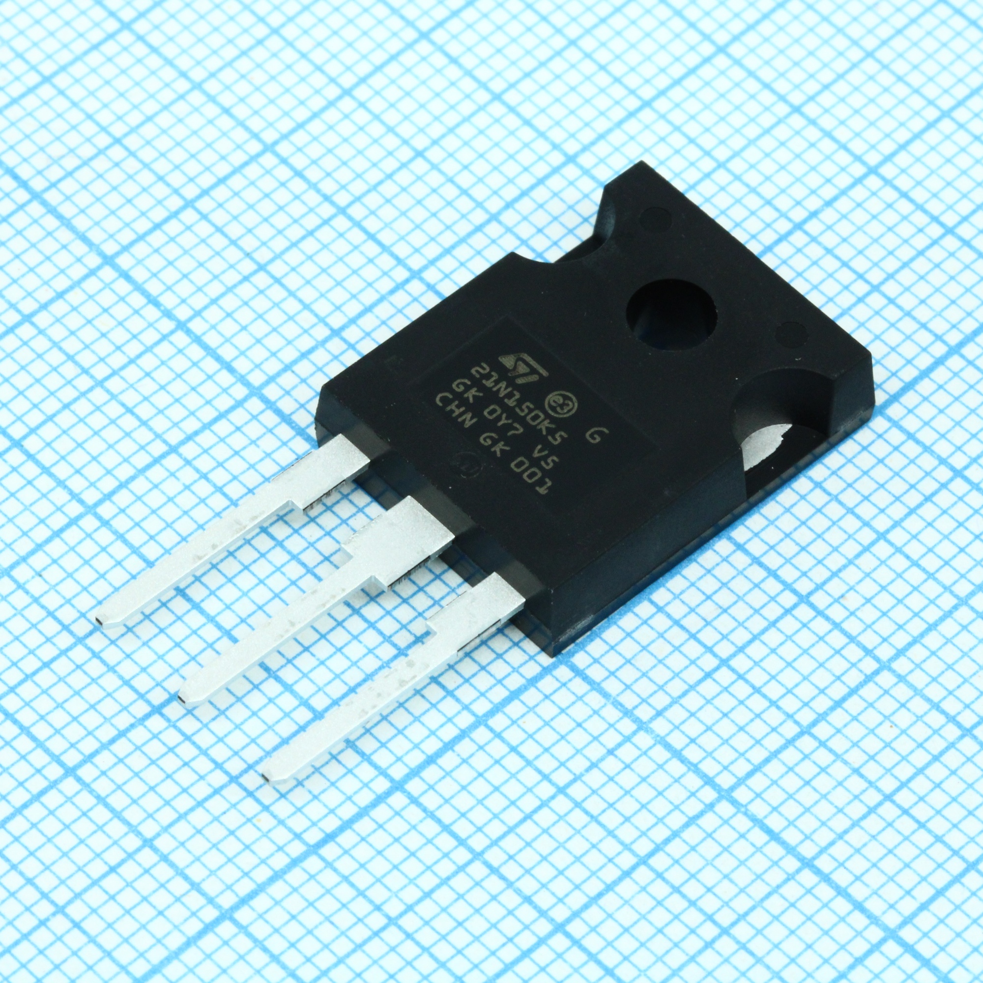 STW21N150K5 - Транзистор полевой MOSFET N-канальный 1.5кВ 14A 3-Pin(3+Tab) TO-247 туба