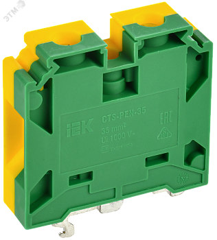 Колодка клеммная CTS-PEN земля монтаж неск. напр. 35мм2 YCT11-02-K52-035