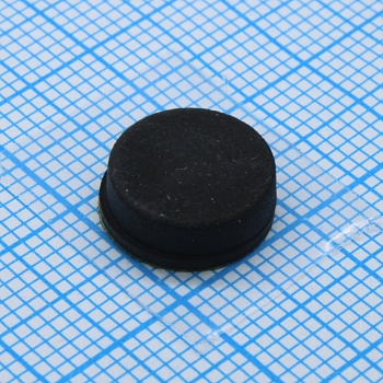 RF-1002 - Круглая резиновая ножка черного цвета на клеевой основе 3M