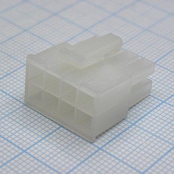 I-DS1073-02-SCT02X4 - Корпус разъема,  Гнездо, 8 конт.(2х4) шаг 4.2 мм Серия Mini-Fit, требуются контакты T-DS1073-02-SC600