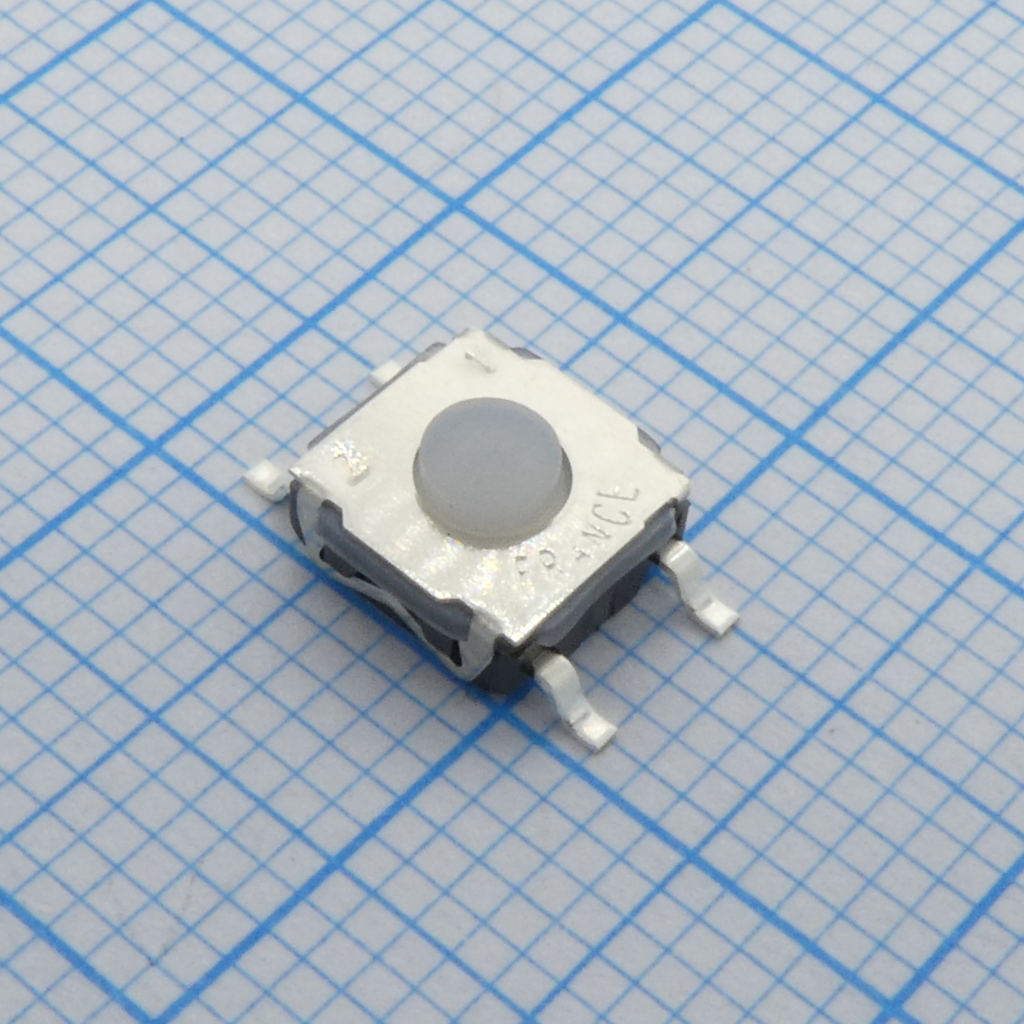 KSC221G LFS - Кнопка тактильная 6Х6Х3.5мм  0.05A 32В 2H 500000циклов SMD монтаж, посеребренные котнакты