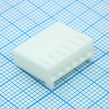 22013067 - Корпус однорядного разъема с шагом 2,54мм, серия 2695 на 6 контакта