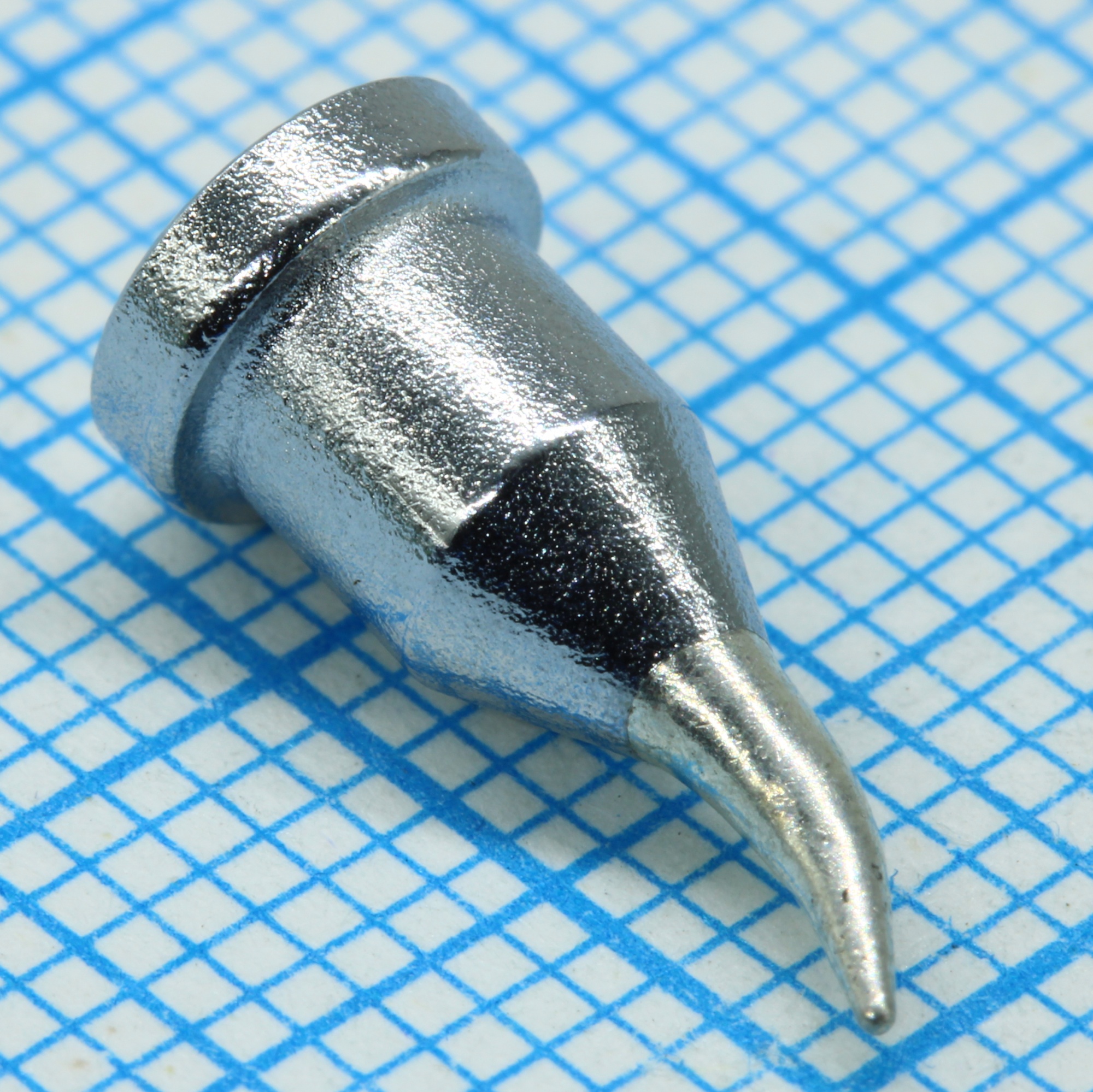 LT 1X soldering tip 0.4mm - Жало для паяльника WP80/WSP80/FE75, наклонный 30° круг D=0,4мм, L=13мм