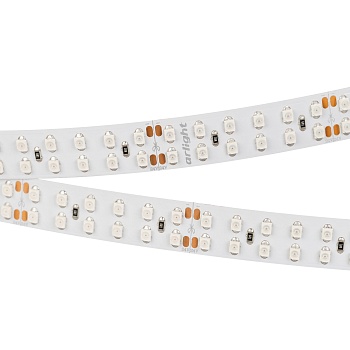 Лента RT 2-5000 24V Yellow 2x2 (5060, 600 LED, LUX) 011263 - Поставка под заказ от 1000 м. Гибкая лента LUX, 2 ряда светодиодов smd 5060, 120шт/м (600шт на 5м), белая плата 15мм, скотч 3М. Цвет ЖЁЛТЫЙ. Питание 24V, мощность 28.8 Вт/м (144 Вт на 5м), угол 