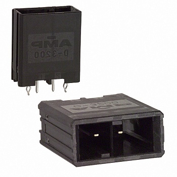 1-917337-2 - Разъем питания на плату, Серия Mini Universal MATE-N-LOK, 2 контакта, Штекер, 5,08 мм