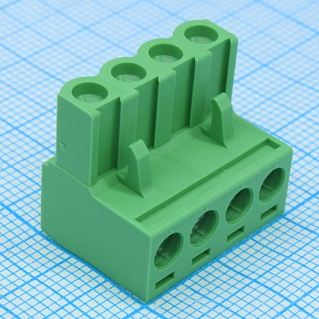 2ESDV-04P - Винтовой соединительный штекер подключаемый 4 контакт(ов) шаг 5.08 мм 300В 15А