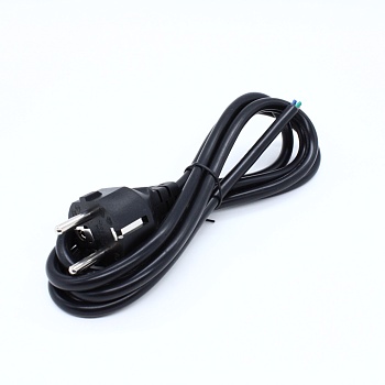 SCZ-D - Кабель сетевой 220В c разъемом на одном конце, 0600-1.8M-92, черный, 1,8м